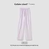 2026 Verão Novo Confortável Respirável Algodão Puro Calça de Pijama Feminina Calça Longa Estilo Fino Primavera e Outono Perna Reta Estilo Fino Casual Calça para Casa