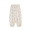 Calça Casual Infantil Wulibu Estampa Total Moda Verão 2026 Crianças Fofas Respirável Solta Proteção Contra Mosquitos
