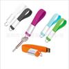 Chaveiro Pen Drive Silicone Argola de Chaveiro Pen Drive Pulseira USB Pen Drive USB Alça de Pulso Fashion Pen Drive Pendente