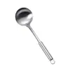Espátula não magnética de aço inoxidável espátula doméstica anti-queimadura utensílios de cozinha colher de cozinha espátula de cabo longo para cozinha colher de sopa colher de panela