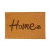 Felpudo Simple para Puerta de Entrada con Bucle de Alambre Color Coco Marrón de PVC, Varios Diseños Disponibles, Personalizable, Felpudo Antideslizante y Resistente al Desgaste