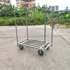 Carrinho de mão de quatro rodas carrinho de tecido reboque haste de encaixe rei da carga carrinho de plataforma carrinho de tecido para serviço pesado caminhão de carga carrinho grande