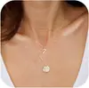 Conjunto de Collar de Tres Capas con 26 Letras para Mujer Estilo Europeo y Americano, Collar Apilado Multicapa con Colgante Asimétrico Moderno y Personalizado