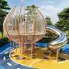 Tobogán Exterior de Acero Inoxidable Equipo de Juego para Parques Infantiles Tobogán Grande para Jardín de Infancia Instalación Combinada para Parques Infantiles Personalización