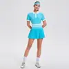Ropa Deportiva Nueva Transfronteriza para Mujer, Camisetas Casuales Transpirables para Correr y Fitness, Trajes de Falda de Golf y Tenis de Gama Alta