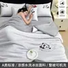 Colcha de Seda de Hielo de Verano Refrescante, Colcha de Verano con Sensación Fresca para Aire Acondicionado, Colcha de Verano para Dormitorio de Estudiantes, Nuevo Modelo 2026, Relleno Fino Lavable a Máquina