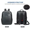 Mochila de Piel Genuina para Hombre de Gran Capacidad Capa Superior Piel de Vaca Mochila Casual para Viaje Moderna Tendencia Bolso Escolar Estilo Coreano Bolsa para Computadora