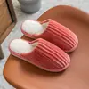 Pantuflas de algodón para hombre, otoño e invierno, para interior y hogar, antideslizantes, cálidas, de lana y felpa, para uso exterior, con suela gruesa, para mujer, para invierno