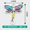 Atacado Versão Coreana de Coruja Simulada Libélula Diamante Liga de Metal Colar Pulseira Pingente Duplo Pendurado Joias Acessórios DIY