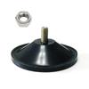 Gancho de ventosa transparente de 5,5 cm, tornillo M6 fuerte engrosado, varilla de 6 mm, alfombrilla para mesa de muebles, soporte para vidrio, 55 mm negro