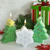 Una variedad de moldes de silicona planos para velas de Navidad alce muñeco de nieve árbol de Navidad copo de nieve molde de resina pegamento transfronterizo