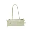 Bolso tipo baguette con lazo Bolso de nicho para mujer Colgante de corazón Bolso de axila Chica dulce Versátil para el día a día Bolso de un solo hombro Cruzado