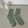 Nuevos Calcetines de Gasa con Lunares Dulces para Niñas, Calcetines Finos a Rayas de Color Sólido, Calcetines Sueltos de Algodón 100% de Alta Gama para Mujer