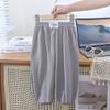 Pantalones casuales anti-mosquitos para niños estilo Western para bebé, bloomers finos y holgados de verano, pantalones anchos de artes marciales para niños, seda de hielo
