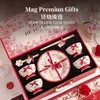 Caja de Regalo de Cerámica Hua Xiaoyu Set de Regalo Creativo Vajilla para Boda Compromiso Set de Regalo para Inauguración de Casa Tazones y Platos de Cerámica