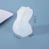 Molde de Resina de Cristal DIY Amapola Conejo 3D Muñeca Linda Conejo de Jade Conejo de Orejas Largas Molde de Silicona