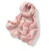Bufanda 100% cachemira pura para mujer, tejido de ganchillo calado estilo coreano, calentador de cuello cálido, chal largo y versátil para otoño e invierno
