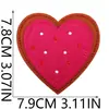 Pegatina de Tela Bordada de Corazón Rosa Correa de Cuello Decoración de Corazón Parche de Corazón Lindo Sello de Bordado para Computadora Transferencia de Calor