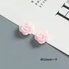 Accesorios de Flor de Rosa Artificial de 12 mm Hechos a Mano DIY Funda para Teléfono Móvil Imán para Refrigerador Hebilla para Zapatos Joyería Accesorios de Resina