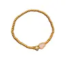 Pulsera de Calabaza de Jade Blanco Retro Nueva Chinoiserie de Oro Antiguo Chapada en Oro Real para Mujer Pulsera de Alta Gama Pulsera de Abalorios de Nicho