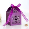 Caixa de doces para casamento com amor quente transfronteiriço, caixa de doces de chocolate para casamento com corte a laser oco, em estoque, atacado