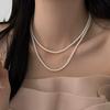 Collar de Perlas Cadena para Suéter para Todo el Año Cuentas de Concha Versátil a la Moda Simple Elegante Cadena para Suéter Venta al Por Mayor Directa de Fábrica