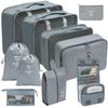 Set de Bolsas de Almacenamiento para Viaje, Set de 11 Piezas para Viajes de Negocios, Bolsas de Almacenamiento con Cordón para Ropa, Bolsas de Almacenamiento Plegables de Malla para Maquillaje y Artículos de Tocador