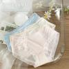 Mulheres Puro Desejo Underwear Verão Fino Sexy Japonês Renda Quick-drying Doce Pequeno Fresco Cintura Média Meninas Estilo Shorts