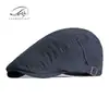 Gorra de Béisbol Sencilla Lisa Estilo Coreano para Hombres, Gorra de Artista Retro Británica de Algodón, Gorra Delantera Versátil Casual para Mujeres, Estilo Europeo y Americano