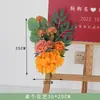 Nuevo Estilo Chino Señal de Agua Artificial Juego Completo de Trípode Floral Bolsa de Papel Combinación de Flores Celebración de Inauguración de Exposición Metabo