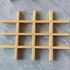 Teto de Grelha de Alumínio Material Decorativo Integrado Teto Autoinstalável Cobertura Grelha Malha Quadrada Teto de Grelha de Ferro Preto