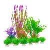 Paisajismo de Acuario Plantas Acuáticas Decorativas Simuladas de Plástico Falso Paquete Combinado Adornos Decorativos para Acuario Plantas Juego Completo