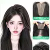 Peluca Yuan Yang [No Necesita Pinzas para el Cabello] Flequillo Postizo para Mujeres, Peluca Esponjosa Invisible Sin Costuras de Alta Corona con Cinta Mágica