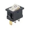 Interruptor tipo barco Kcd1 con luz, de tres pines, dos posiciones, interruptor basculante de 15*21, interruptor de palanca tipo barco de 3 pines, dos posiciones, de cuatro pines