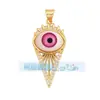L55 nuevo popular europeo y americano Ojo de Diablo amuleto de la suerte ojo circón joyería creativa DIY