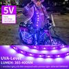 Lâmpada UV roxa de baixa voltagem 5v USB direta da fábrica com caixa de bateria 2,5M/rolo Tira de LED autoadesiva exclusiva para exportação
