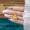 Colar do signo cavalo banhado a ouro vietnamita, pingente de pônei tridimensional moderno, joia luxuosa de cobre banhado a ouro que não desbota por muito tempo, fornecimento