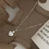 Collar Pequeño y Exquisito de Corazón para Mujer, Versátil, Moderno y Cadena para Clavícula Personalizable Estilo Ins Diseño de Nicho Collar