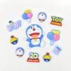 Doraemon PVC cola macia DIY jóias grampo de cabelo buraco sapatos copo capa de telefone celular geladeira adesivo papelaria adesivo tridimensional