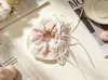 Goma para el pelo floral estilo óleo francés DIY fresca y dulce accesorio para el pelo estilo coreano. Fábrica proveedora para joyerías