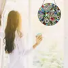 Atrapasol Colibrí Vidrio de Color Colgante de Ventana Colibrí Decoración Regalo para Amantes de los Pájaros
