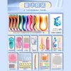 Set de Herramientas para Paper Quilling Paquete de Materiales Hechos a Mano DIY para Niños Herramienta para Dibujo en Línea con Tiras de Papel para Quilling Paquete al por Mayor