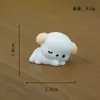 Micro Paisaje Lindo Dibujo Animado Cachorro Blanco Decoración de Escritorio para el Hogar Sala de Estar Decoración Creativa Artesanías de Resina Pequeños Adornos