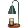 Lámpara de aromaterapia sin fuego, lámpara de cera de fusión, temporizador, cálida lámpara de vela de fusión nórdica, lámpara de elevación de fragancia, expansión, lámpara decorativa retro para dormitorio, lámpara de noche