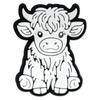 Cartoon Highland Cow Series Gota de Plástico PVC Sapatos de Borracha Macia Buraco Flor Sapato Fivela Sapatos de Jardim Buraco Telefone Móvel Caso DIY Acessórios