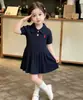 Vestido Suéter para Niña, Vestido Chaleco de Punto Manga Corta, Nuevo Vestido Dulce de Princesa Otoño/Invierno para Niñas, Una Pieza Dropshipping