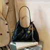 Bolsa de Ombro Único para o Dia a Dia, Bolsa de Couro Macio de Alta Qualidade, Tendência Ins Nicho Coreano, Bolsa Matelassê para o Ombro, Bolsa Feminina, Comércio Exterior