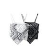 8131 # Camisola Estilo Étnico Paisley Camisola Falsa de Dos Piezas Camisola de Seda Helada Estampado Sin Costuras Ropa Exterior de Moda para Influencers