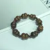 Popular pulseira em forma de cabaça com múltiplas contas feita de sândalo verde, sândalo vermelho e jacarandá amarelo, joias decorativas feitas à mão com contas, contas soltas, atacado de contas de madeira