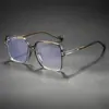 Novos Óculos Femininos Tr86026 Estilo Vintage com Lentes Anti Luz Azul e Hastes de Metal, Lentes Transparentes, Versáteis para o Trabalho e o Dia a Dia